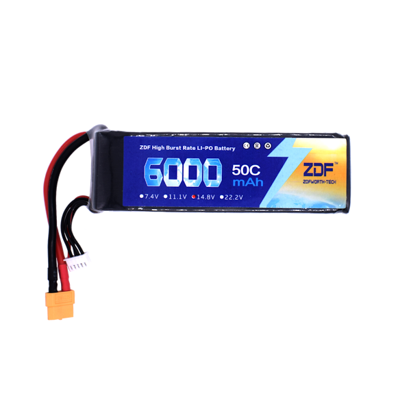 Аккумулятор ZDF 6000mAh 50C 4S 14.8V LiPo